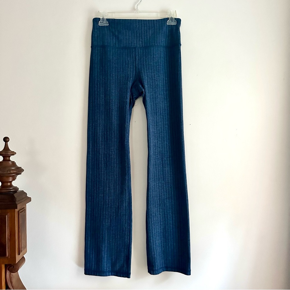 Athleta • Elation Textured Straight Leg Pants in Nara Shibori Indigo